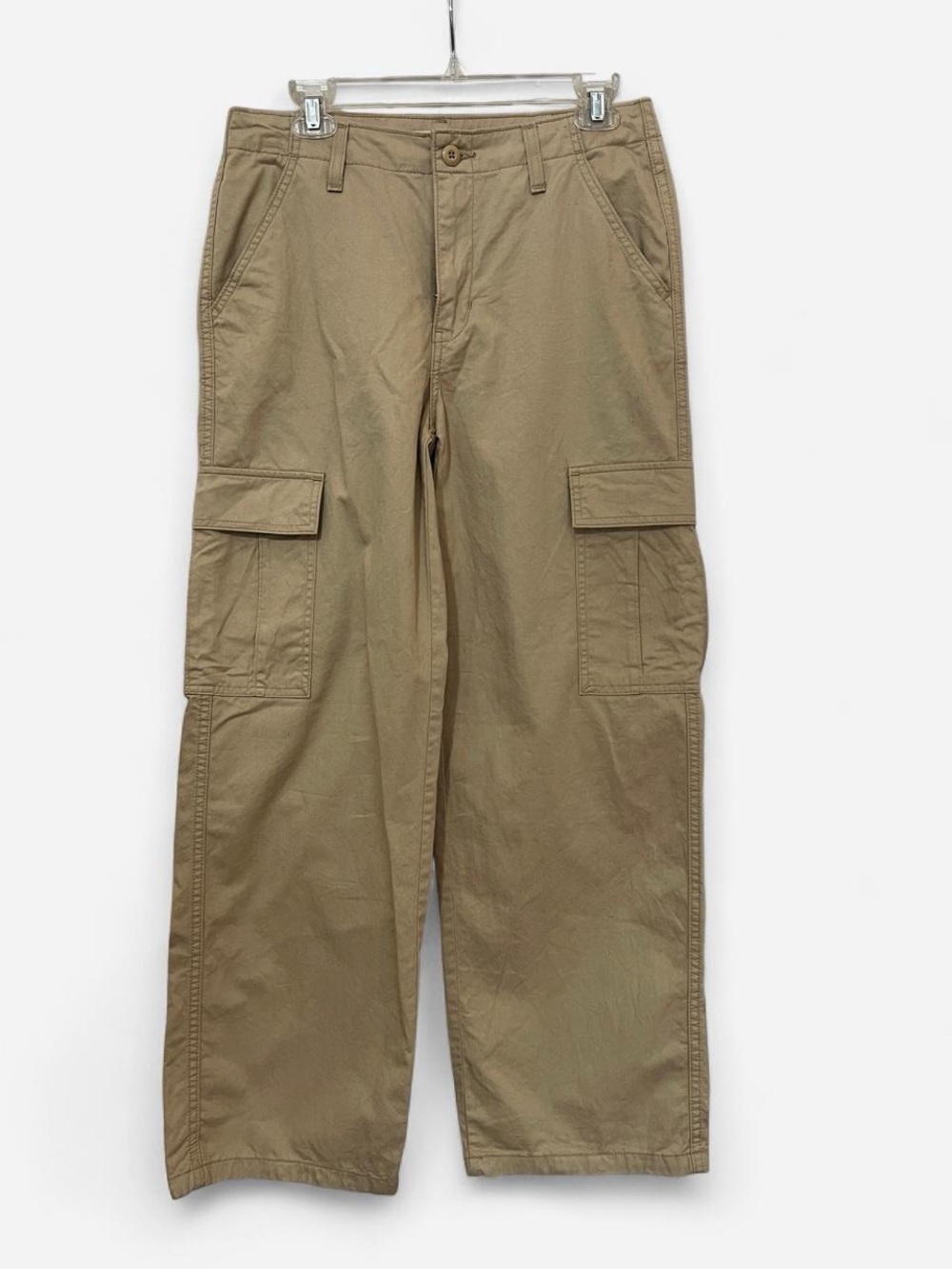 Levi's Women’s Baggy Straight Leg Cargo Pants - Tan Size 27